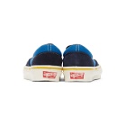 Vans Blue and Navy OG Classic Slip-On LX Sneakers