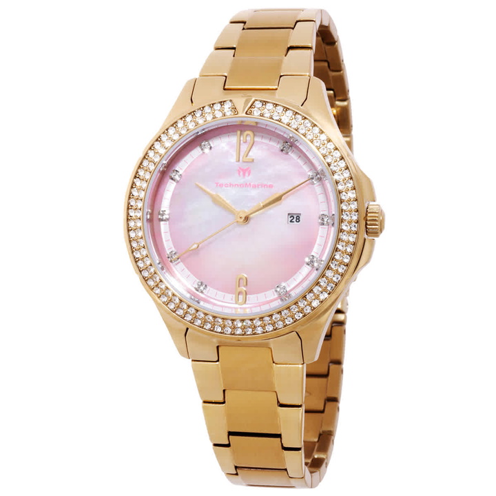 Photo: Technomarine Luna Quartz Crystal Ladies Watch TM-825003