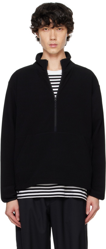 Photo: Goldwin Black POLARTEC Power Stretch Half Zip Sweatshirt