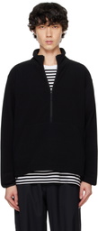 Goldwin Black POLARTEC Power Stretch Half Zip Sweatshirt