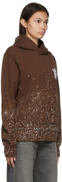 AMIRI Brown MA Crystal Painter Hoodie