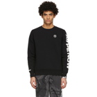 AAPE by A Bathing Ape Black Detachable Logo Sweatshirt