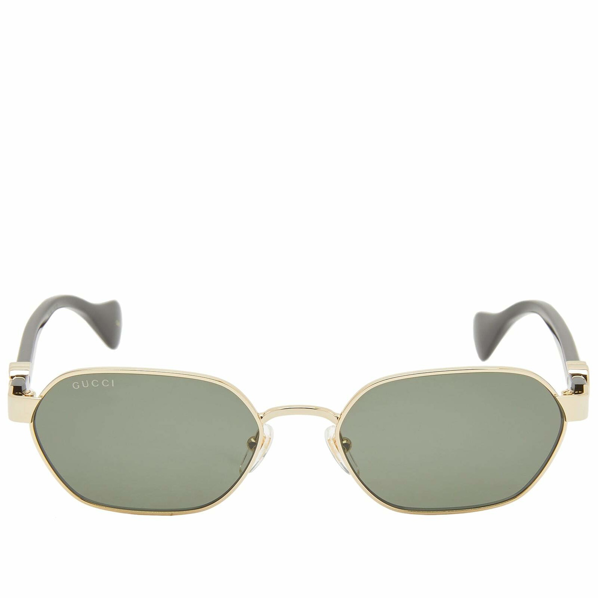 Gucci Women's Mini Running Sunglasses in Gold/Black