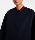 'S Max Mara Scarf-detail virgin wool coat