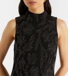 Veronica Beard Sylven beaded georgette maxi dress