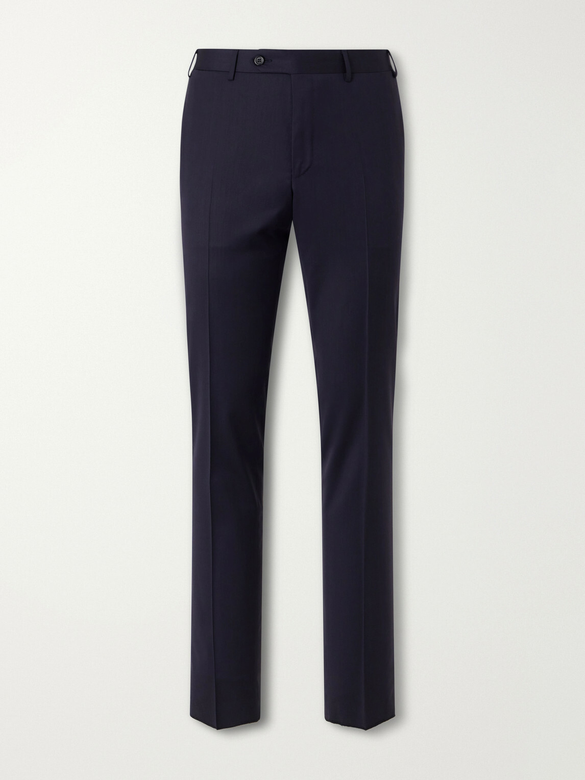 Canali - Slim-Fit Tapered Wool-Twill Suit Trousers - Blue