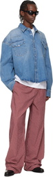 VETEMENTS Red Check Pyjama Pants