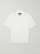 Rag & Bone - Conrad Cotton and Silk-Blend Polo Shirt - White