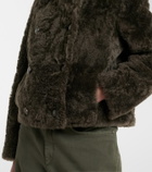 Brunello Cucinelli Cropped double-breasted shearling jacket