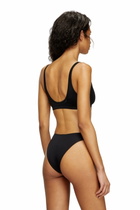 Diesel Microfibre briefs with cut-out logo - Panties Womens in Black
