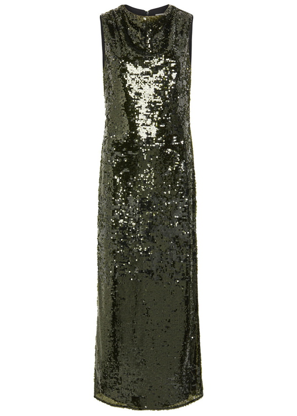 Shona Joy Stratus High-neck Lace Satin Maxi Dress Ivory Shona Joy
