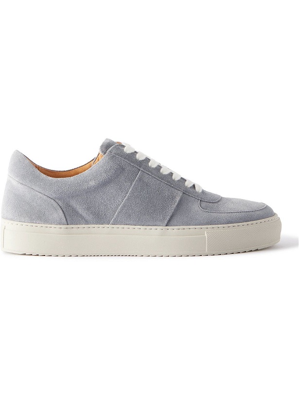 Photo: Mr P. - Larry Regenerated Suede by evolo Sneakers - Blue