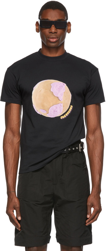 Photo: Jacquemus Black La Montagne 'Le T-Shirt Monde' T-Shirt