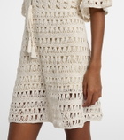 Anna Kosturova Crochet cotton minidress