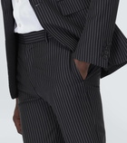 Alexander McQueen Pinstripe wool and mohair suit pants