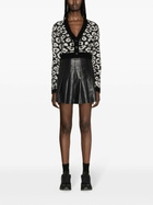 J.Lindeberg Black Mallory Leopard-Pattern Cardigan