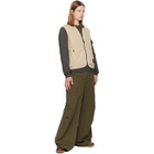 Stone Island Beige 6100007 Organic Panama Cotton 'Old' Effect Vest