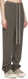 Rick Owens Gray Concordians Rasato Cashmere Knit Lounge Pants