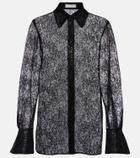 Nina Ricci Sequined lace shirt