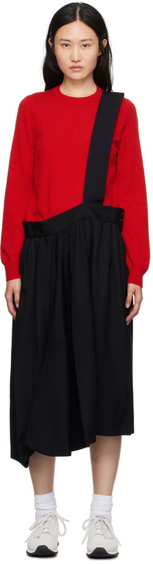 Photo: Comme des Garçons Comme des Garçons Black Strap Midi Skirt