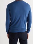 LORO PIANA - Slim-Fit Baby Cashmere Sweater - Blue