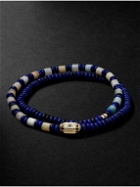 Luis Morais - 14-Karat Gold, Multi-Stone and Enamel Beaded Bracelet