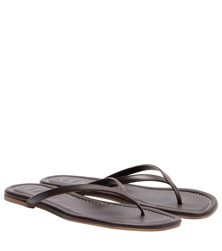Photo: Staud Freja leather thong sandals