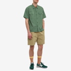 Universal Works Men's Short Sleeve Utility Shirt in Green