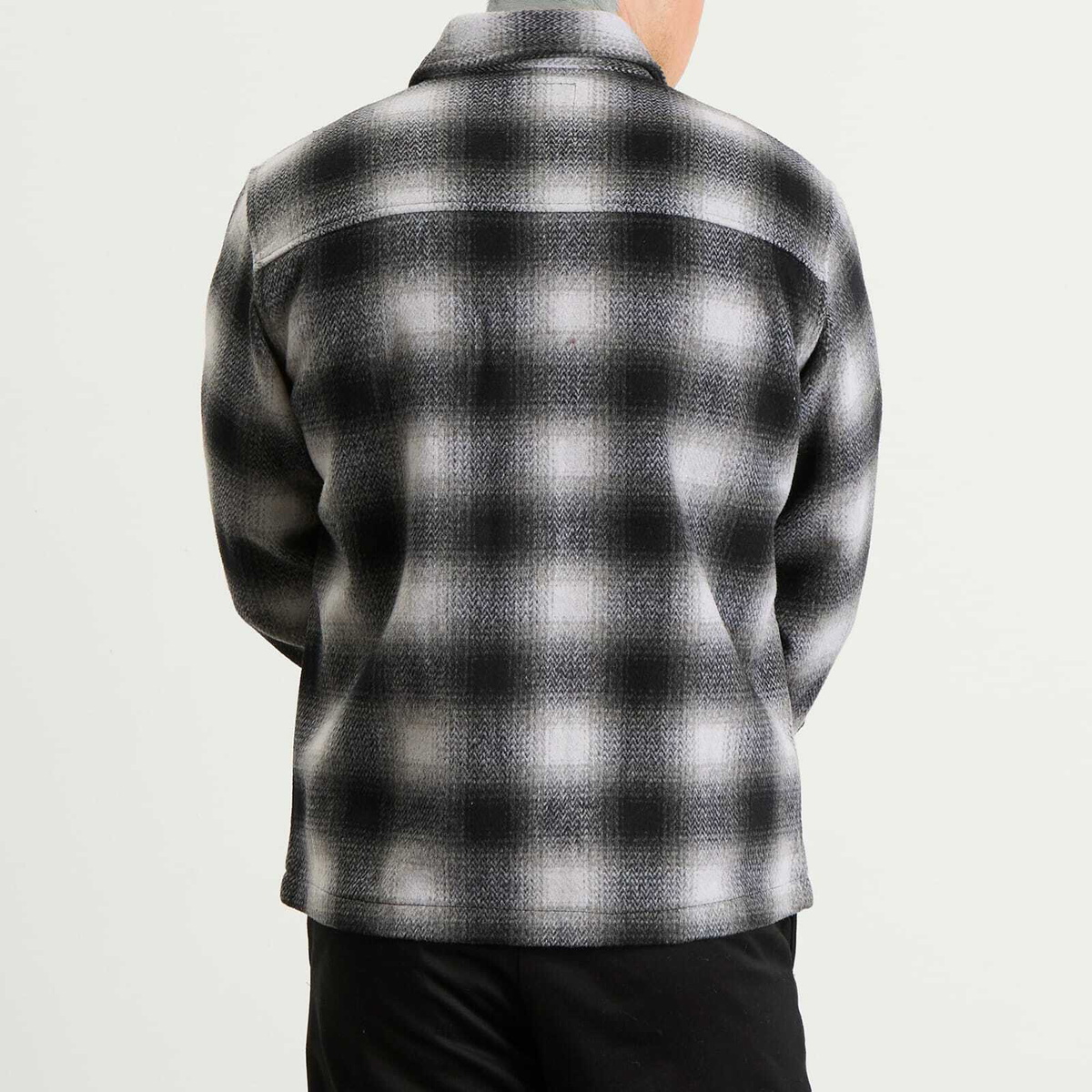Percival Men's Check Overshirt in Grey