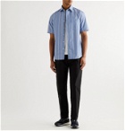 Dunhill - Striped Cotton-Blend Chambray Shirt - Blue