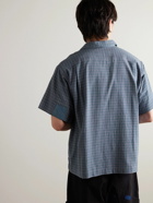 Story Mfg. - PA Camp-Collar Checked Organic Cotton Shirt - Blue