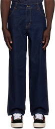 Dime Indigo Relaxed-Fit Jeans