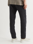 ERMENEGILDO ZEGNA - Garment-Dyed Linen Trousers - Black