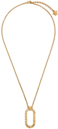 Versace Gold Greca Oval Necklace