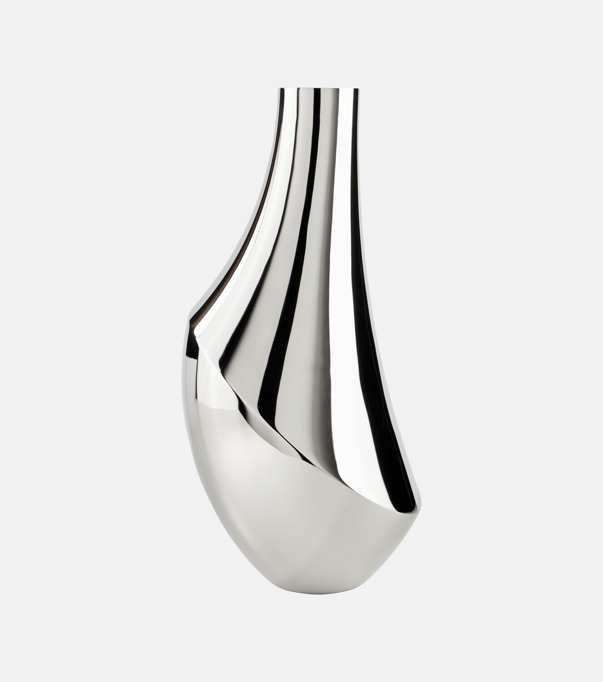 Georg Jensen Flora Large stainless steel vase by Todd Bracher