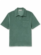 Mr P. - Organic Cotton-Terry Polo Shirt - Green
