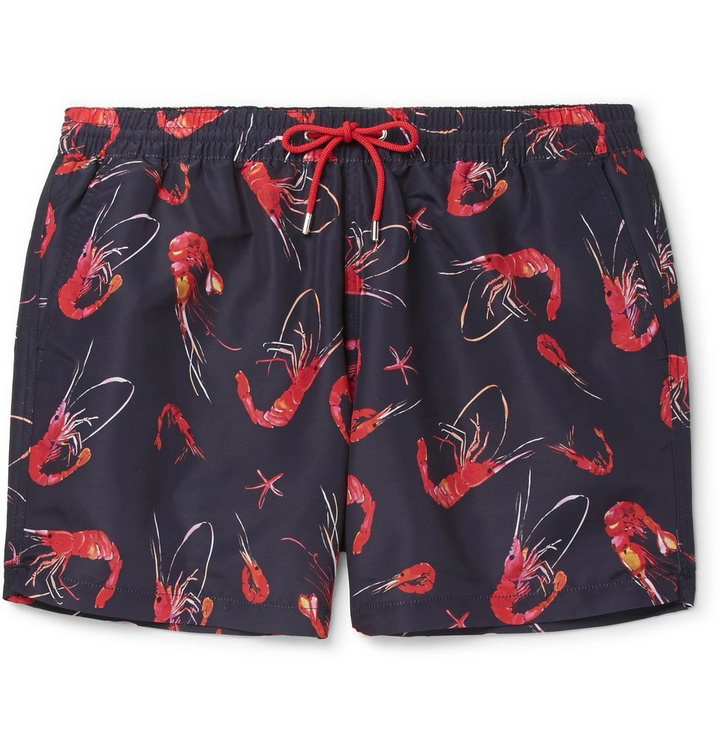 Photo: Paul Smith - Short-Length Printed Swim Shorts - Men - Navy