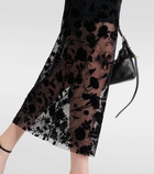 Givenchy Floral tulle midi dress