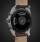 Montblanc - Summit 2 42mm Stainless Steel and Leather Smart Watch, Ref. No. 119439 - Brown