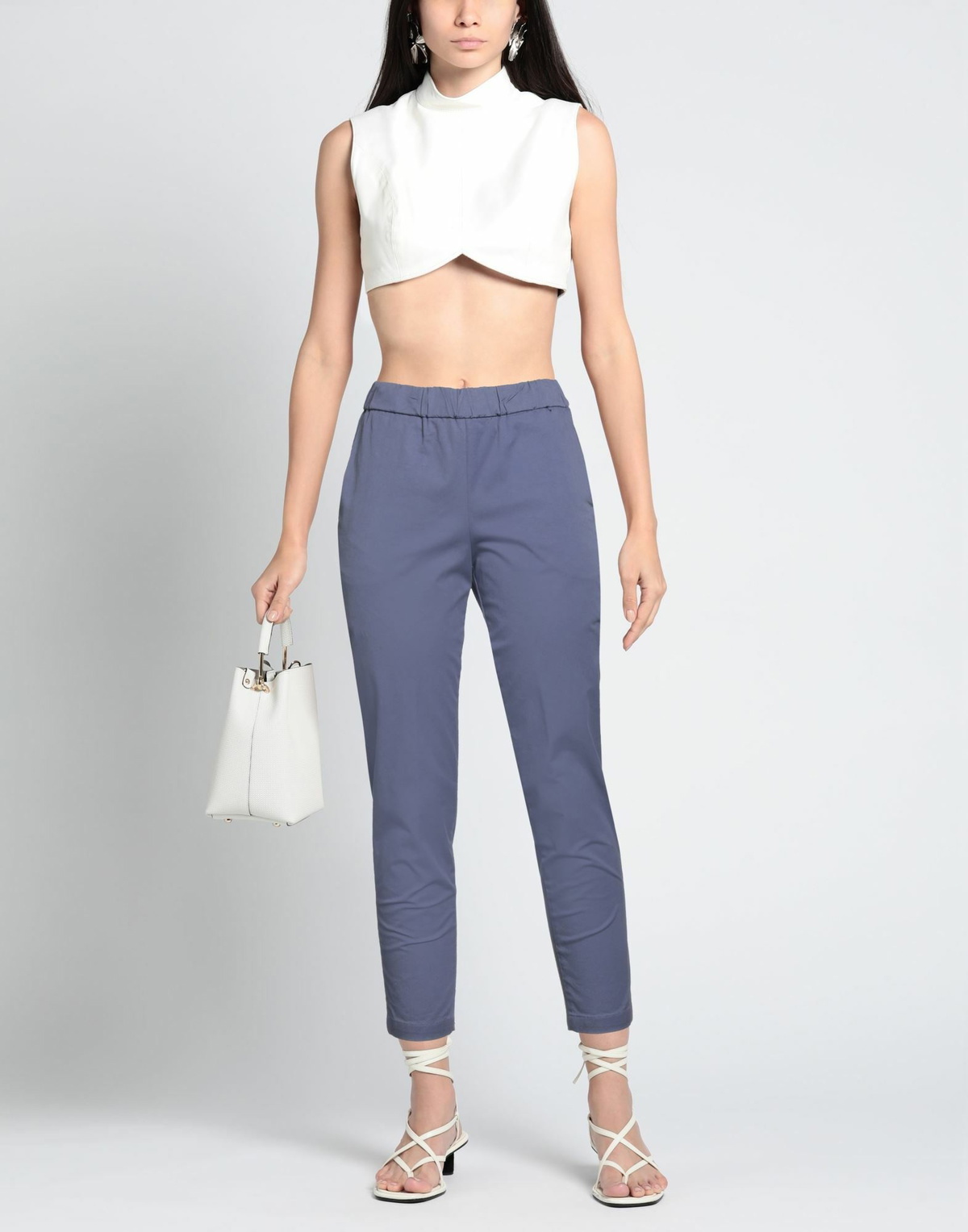 Alessia Santi Womens Pants in Purple
