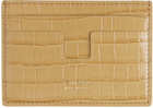 TOM FORD Beige Money Clip Card Holder