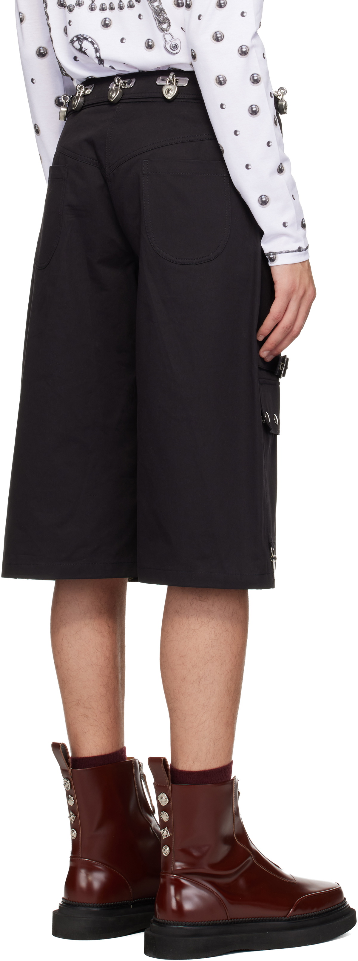 Chopova Lowena Black Thunderhull Shorts