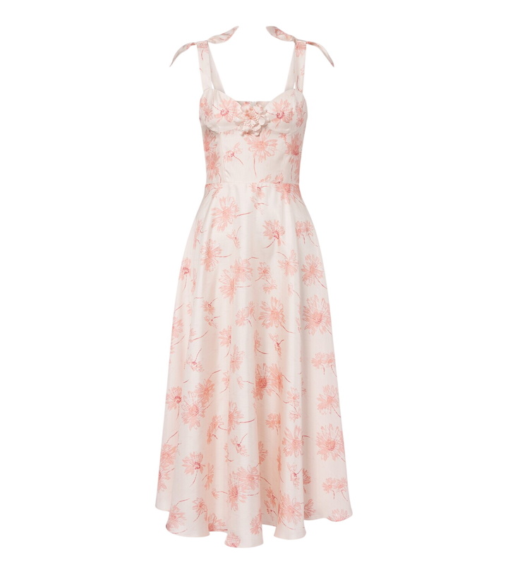 Photo: Rodarte Floral silk twill midi dress