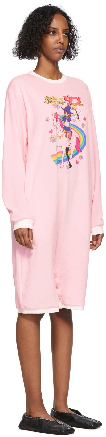 Doublet Pink Velour Anime Character Romper Doublet