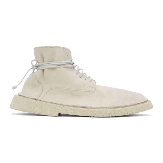 Marsell White Pallacco Lace Up Boots Mars ll