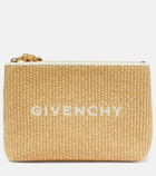 Givenchy Logo raffia clutch