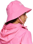 GANNI Pink Printed Bucket Hat