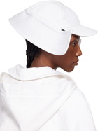 Jean Paul Gaultier White 'The Sailor Bucket' Cap