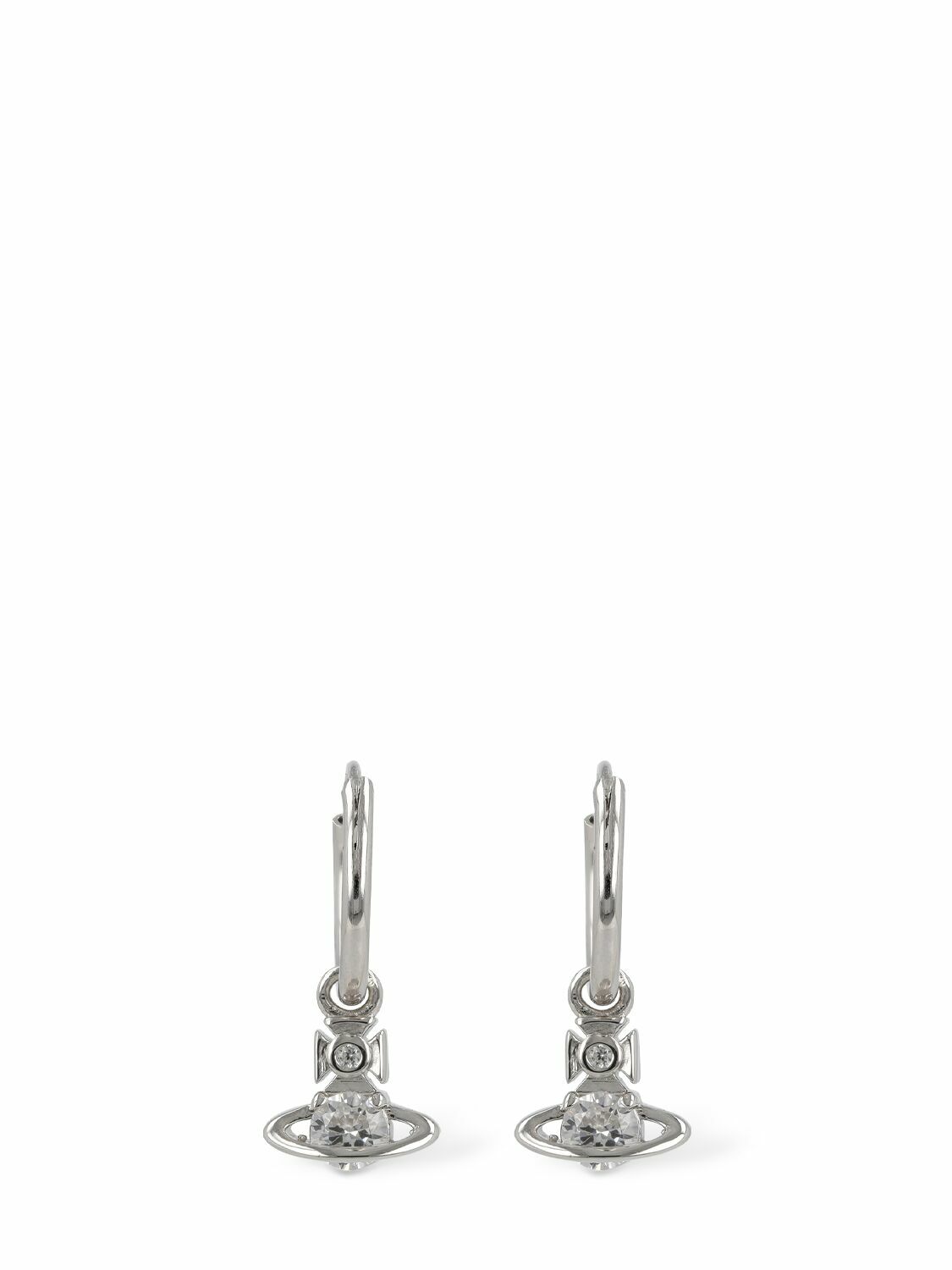 VIVIENNE WESTWOOD - Nina Sparkle Hoop Crystals Earrings Vivienne
