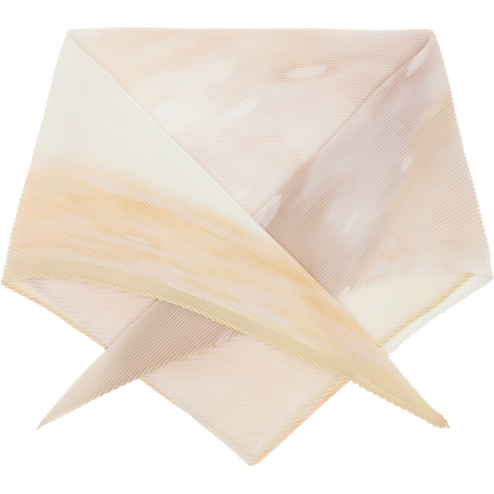 Photo: PLEATS PLEASE ISSEY MIYAKE Taupe & Orange Sea Bubble Scarf